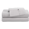 Tommy Hilfiger - Set di lenzuola, in percalle di cotone con federe abbinate, fresco e fresco, tinta unita Home Essentials (grigio, completo)