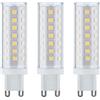 Paulmann 28801 Lampadina LED set da 3 attacco a baionetta bianco neutro 3x5 Watt lampada a risparmio energetico chiaro 4000 K G9