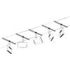Paulmann 94481 - Kit di base a LED, 5 x 400 lm, con 5 x 4,8 W, bianco caldo, cromato opaco, plastica, cromato, sistema di illuminazione in metallo 3000 K