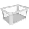 Rotho Albris - Scatola portaoggetti 45 l con coperchio, in plastica (PP riciclato), 45 l (57,0 x 39,2 x 27,0 cm)
