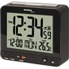 techno line WT 195 Schwarz Orologio Radio, Nero, 9.5x3.2x8 cm