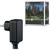 Paulmann 98848 Outdoor Plug & Shine Ip44 230/24 V Dc Nero Plastica 988.48 Trasformatore Esterno Luci Power Supply, Plastica, 21 W, 5 x 3 x 10.4 cm