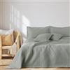 AmeliaHome Copriletto 170 x 210 cm double face Ultrasonic Trapuntatura Poliestere Ophelia Grigio