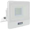 V-TAC Faro LED da Esterno con Chip Samsung 20W con Sensore PIR di Colore Bianco Impermeabile, Luce Bianco Freddo