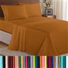 Elegant Comfort 3 Piece 1500 Thread Count Luxury Silky Soft Egyptian Quality Coziest Sheet Set, Twin/Twin X-Large, Bronzo