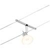 Paulmann CorDuo, punto luce per sistema di cavi per faretti, 94449, Sheela, massima CC 10 Watt, lampade con cavi, estensibile, cromato, opaco, in plastica, GU 5,3, senza lampadine