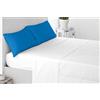 Miracle Home. Federe, 2 unità, 50% Cotone, 50% Poliestere, 70 x 50. Letto 135, Blu