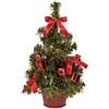 Idena 8582154 - Decorazione abete con 10 LED bianco caldo, con funzione timer 6 ore, a batteria, circa 35 cm di altezza, per il Natale e l'Avvento
