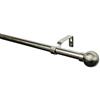 Gardinia Set con Bastone per Tende "Kugel", 1 Binario, Set Completo incl. Materiale di Montaggio