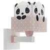 Dalber lampada applique da parete per bambini Panda orso rosa