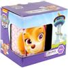 p:os PAW Patrol Tazza Bambini in Porcellana 200 ml - Bicchiere con Skye - Tazza Colazione Lavastoviglie e Microonde - Idea Regalo in Scatola