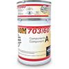 PROCHIMA Sintagom 703/60, resina poliuretanica gommosa, durezza 60 shore A, colore Neutro A+B, 1 kg