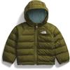 The North Face Reversible Perrito Hooded Giacca per bimbi Forest Olive 12 mesi