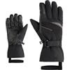 Ziener GALERIUS-Z Guanti da sci/sport invernali da uomo | Gore-Tex, polsino lungo, senza PFC, nero, 7,5