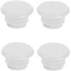 cyclingcolors 4x tappi manubrio bici da corsa plastica vintage epoca 20mm, bianco
