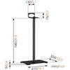 Vogel`s Supporto da pavimento Vogels Sound 3305 L bianco