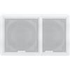 Osculati Diffusore marino quadrato 7,7" 200W bianco, montaggio a incasso