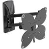 Meliconi SlimStyle Plus 200 SDR Supporto da Parete per Tv Monitor 26 a 40 Pollici Nero