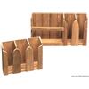 Osculati Vassoio per tazze in teak 312x108x250 mm , 1 pezzo