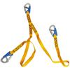 Osculati Euro Lightline linea di sicurezza 2 m + 3 moschettoni a sgancio rapido, 1 pezzo