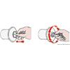 Osculati FUEL 30° collo di riempimento in ottone cromato 38mm , 1 pezzo