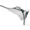 Osculati Bilanciere a rullo per archi pesanti VA in acciaio lucidato 30kg 695mm, 1 pezzo