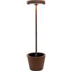 Zafferano Poldina Reverse Solar L RF LED lampada da terra solare ricaricabile Corten