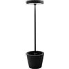 Zafferano Poldina Reverse Solar L RF LED lampada da terra solare ricaricabile Nero