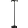 Zafferano Barbell Solar LED lampada da terra solare ricaricabile Nero
