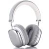 JUNJIEUNVO Cuffie Bluetooth wireless BT1635, design over-ear, cuscinetti comodi imbottiti, lunga durata della batteria di 40 ore, resistente al sudore e alle macchie, fascia regolabile, design classico, colore