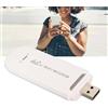 Ejoyous Router WLAN 4G, USB WLAN Hotspot portatile WiFi con scheda SIM per surf stick supporta 10 connessioni di dispositivi 150 Mbps LTE Surfstick USB (bianco)