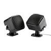 Fydun Altoparlante, 2 pezzi per auto Quadrato piccolo Altoparlante Altoparlante per musica Tweeter Altoparlante 500 W Altoparlante a bassa altamente sensibile (nero) + car audio tweeters