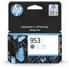 HP 953 Ciano, F6U12AE, Cartuccia Originale da 630 Pagine, Compatibile con Stampanti OfficeJet Pro serie 8710, 8720, 8730, 8740 e 7740