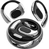 BZRYPREC OWS - Auricolari traduttore AI in 144 lingue, traduzione vocale in tempo reale con riconoscimento dell'accento, auricolari Bluetooth per apprendimento/viaggio/lavoro (nero)