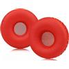 SINOWO Cuscinetti auricolari di ricambio per cuffie Sony MDR-XB550AP MDR-XB450AP MDR-XB450 Extra Bass, cuscinetti auricolari con memory foam per isolamento acustico, in morbida pelle proteica, rosso