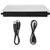 Goshyda Unità Ottica Esterna, USB3.0 Blu-Ray Laptop PC Disc Registratore Portatile Ad Alta Velocità DVD CD BD Writer con Poggiapiedi, per Laptop Desktop