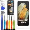 ERYNK Display LCD per Samsung Galaxy S21 Ultra SM-G998B [con cornice][nessuna funzione di impronte digitali] [6.8] display LCD Touch Screen Digitizer con set di attrezzi