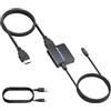 CAMWAY Estrattore Audio eARC ARC HDMI,Convertitore Audio eARC ARC a Ottico per soundbar, Amplificatori, Sistemi Home Cinema,Supporta 5.1/2.0 Canali,192KHz