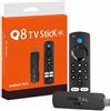 edgivet Mortal Q8 TV Stick 8K, Android 14.0, Streaming Media Player con telecomando, HDMI, USB 2.0, Type-C, interfaccia a infrarossi