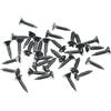 KAISH 30 viti per battipenna per chitarra e basso, in acciaio inox # 3 x 3/8 , viti per piastra posteriore con interruttore a vite per USA Gibson Les Paul/SG Chrome