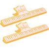 RiToEasysports 2 clip per spartiti musicali, in plastica leggera, per libri, note (giallo)