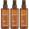 PIZ BUIN Tan Protect Olio Spray Intensificatore Abbronzatura SPF 15 con Filtro Solare UVA/UVB 3x150 ml