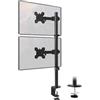 MACLEAN Supporto monitor Maclean MC-967 Braccio da tavolo per monitor doppio 13-27" max 9kg Nero [AJMCLMMACLMC967]