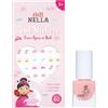 Miss Nella Smalto Peel-Off e Adesivi per Unghie, Non Tossico, 60 Adesivi, 4ml, per Bambini dai 3 Anni, Finitura lucida (Once Upon a Nail)