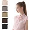 Qiimenguer 10 elastici per capelli da donna, in cotone spesso, senza metallo, antiscivolo, retrattili, per uomini e donne, per l'uso quotidiano, per lo sport (caffè)