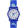 Armitron - Orologio sportivo da polso per bambini, con cinturino in resina con motivo, facile da leggere, 27/1004, Blu Bianco