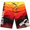 ZiXing Costume da Bagno Uomo Taglia Grossa Lungo Stampa Spiaggia Surfe Mare Piscina Estate Bermuda Calzoncini Costumi Pantaloncini Boxer Rosso 36