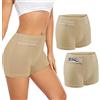 ANLINKSHINE Biancheria Intima da Donna con Mutandine segrete con Tasca, Confezione da 2 Boxer da Viaggio Anti borseggiatore (Nude), Nude, Large