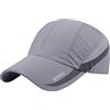 AIEOE Berretto Baseball Quick Dry Mesh Traspirante Militare Cappelli Sport Pesca Classica Moda Outdoor Uomini Donne Cappello da Sole Estate, Grigio chiaro, Taglia Unica