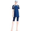 keephen Pantaloni Corti a Maniche Corte Burkini Costumi da Bagno Musulmani Set 3 Pezzi Plus Size Costume da Bagno Islamico Turchia Costumi da Bagno Donna con Hijab